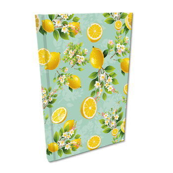 Notes A5 kratka Soft Touch Cytrusowe Kwiaty