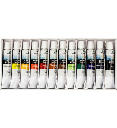 Farby akrylowe Maries 12ml x 12 kolorów