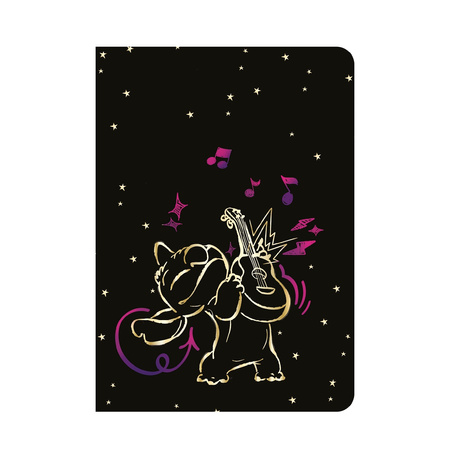 Zeszyt A5 60k. linia Disney Gold Stitch wzór 3