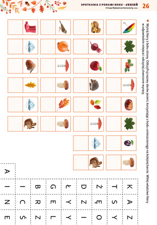 Spotkania z porami roku Jesień materiały dla uczniów z niepełnosprawnością intelektualną
