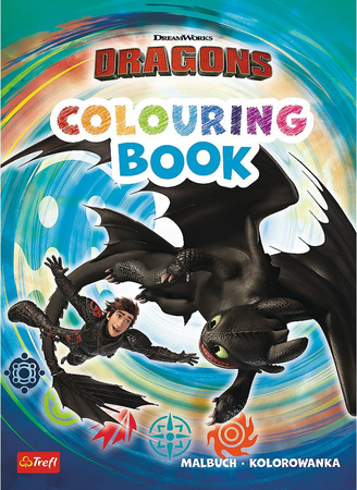 Jak wytresować smoka. Kolorowanka. Malbuch. Colouring book. How to train your Dragon