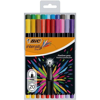 Cienkopis BIC Intensity Fine mix AST+FUN Etui 20szt