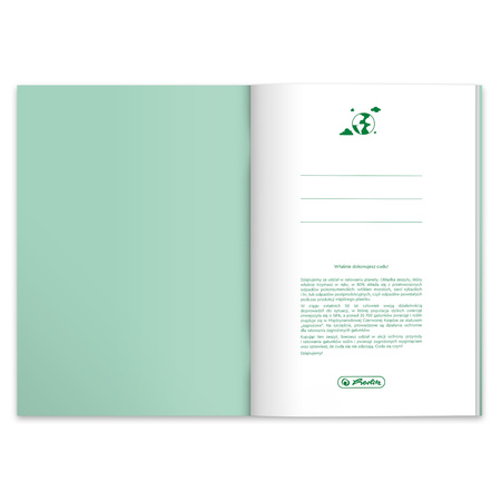 Paczka zeszyt A5 Eco PP Pastel Colors 32k kratka mix kolorów 10 szt.