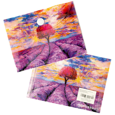 Paczka Teczka A7 kopertowa PP Lawenda 5 szt.