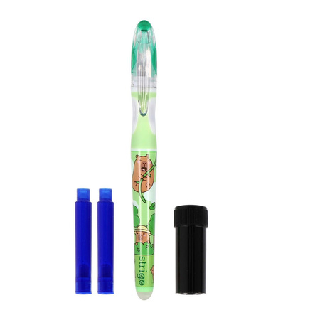 Pióro wymazywalne Strigo ze stalówką Kapibara zielone