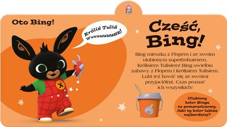 Cześć, Bing! Książka z registrami. Bing