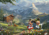 Puzzle 1000 PQ T. Kinkade Miki & Minnie w Alpach Disney 110792