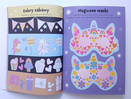 Wypukłe naklejki świecące w ciemności. Jednorożce