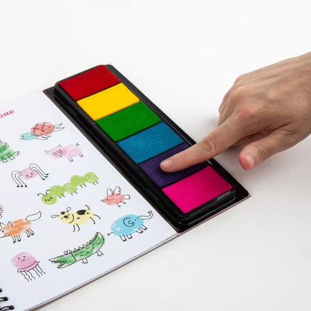 Kolorowe odciski księżniczka Kidea