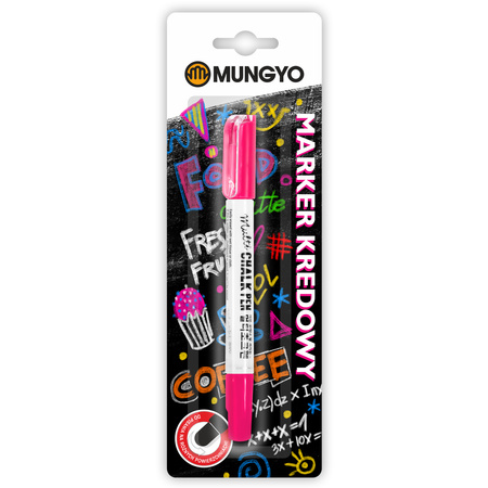 Marker kredowy MUNGYO różowy na blistrze