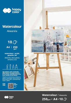 Blok akwarelowy ART A4 250g 10 ark. Happy Color