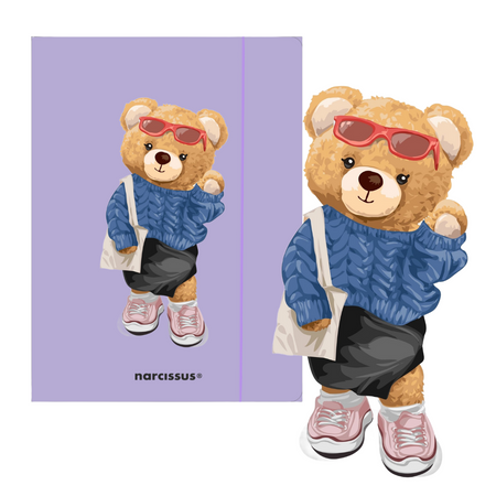 Teczka A4 z gumką Teddies Misia