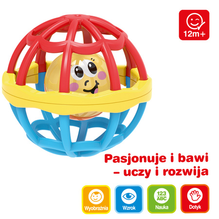 Piłka z grzechotką 1szt.