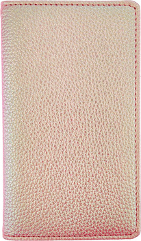 Kalendarz 2026 B6 tygodniowy hologram pudrowy