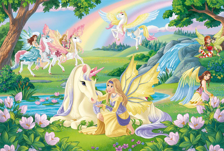 Puzzle 100 Schleich Bayala Magiczne Jednorożce + figurka 113348