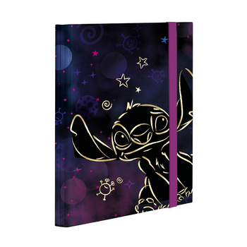 Teczka A5 z gumką Disney Gold Stitch