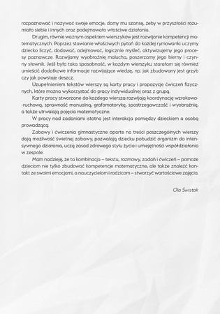 Wierszyki uczące matematyki Rymowanki o liczbach i emocjach z kartami pracy i propozycjami zabaw ruchowych