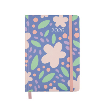 Kalendarz 2026 B6 dzienny Kwiaty