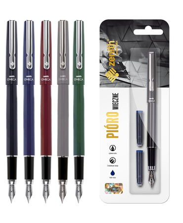 Pióro wieczne Zenith Omega Chrome Classic + 2 naboje blister 1szt.mix