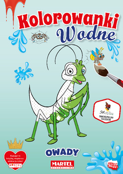 Owady. Kolorowanka wodna