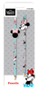 Ołówek z gumową nakładką 2 szt. Disney fashion mix