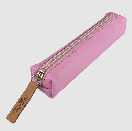 Piórnik mini prostokąt róż pastel BB210119