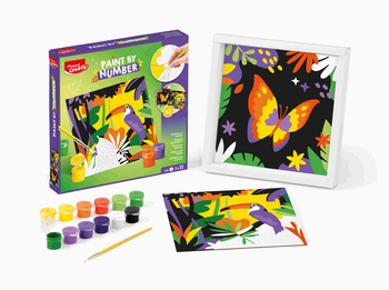 Malowanie po numerach Creativ Papuga i Motyl