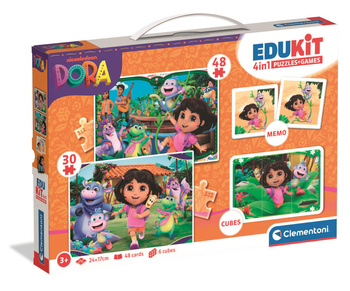 Puzzle+ Gra 4w1 Edukit Dora 18209