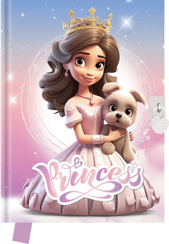 Pamiętnik z kłódką Princess 80 kartek