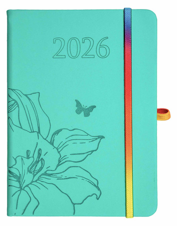 Kalendarz 2026 Hip hop B6 tygodniowy miętowy