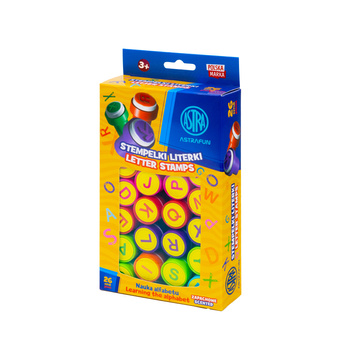 Stempelki zapachowe literki, nauka alfabetu ASTRAFUN - 26 szt.