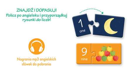 Układanki malucha Angielski Liczby