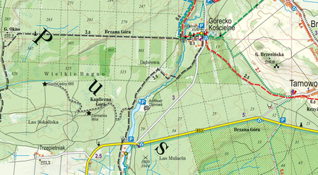 Roztocze Środkowe Puszcza Solska mapa turystyczna 1:50 000 laminat 2023