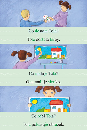 Historyjki obrazkowo-zdaniowe z pytaniami