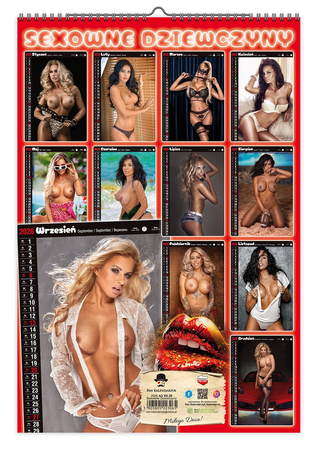 Kalendarz 2026 ścienny Sexowne dziewczyny A3 VD20