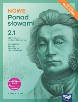 Nowa Ponad słowami  Język Polski podręcznik 2 liceum i technikum zakres podstawowy i rozszerzony część 1 EDYCJA 2025
