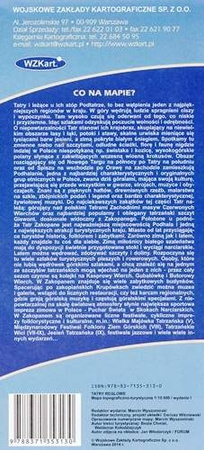 Mapa Tatry Reglowe 2014 1:15 000 WZKart