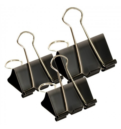 Klipy 19 mm Tetis 40 sztuk czarne