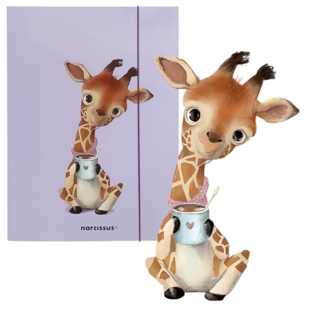 Teczka A4 na gumkę CUTE Żyrafa