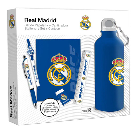 Butelka 650 ml z zestawwem piśmienniczy Real Madrid RM00029