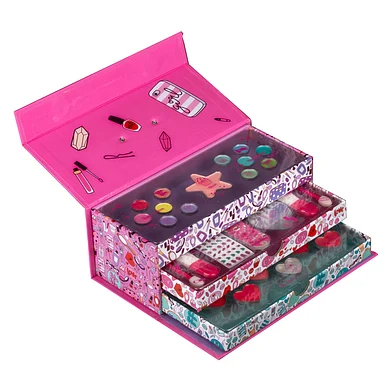 Mega kuferek 3-poziomy z kosmetykami Create it!