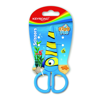 Nożyczki szkolne 5 cm KEYROAD ryba blister