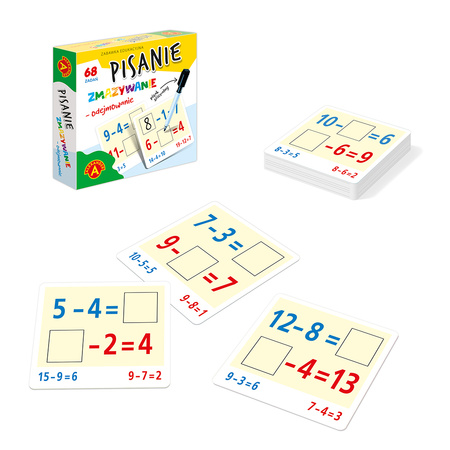 Pisanie zmazywanie odejmowanie