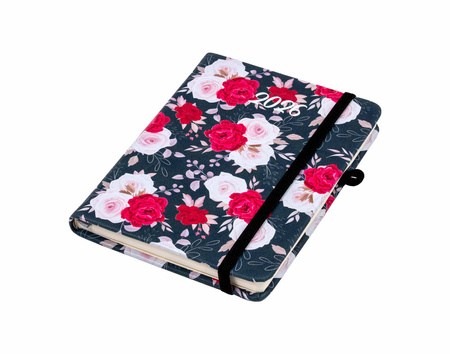 Kalendarz 2026 Flamenco A6 tygodniowy czerwone-kwiaty