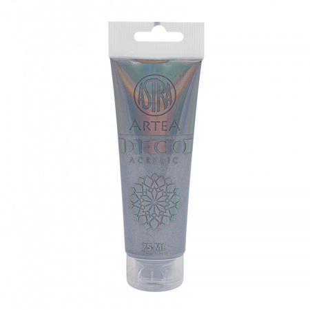 Farba akrylowa Deco Artea 75 ml tuba metaliczny srebrny