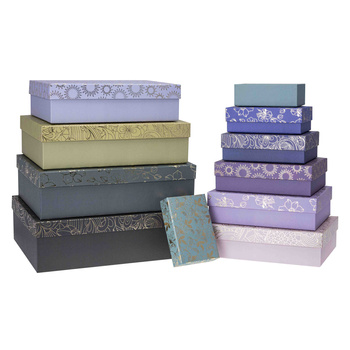 Pudełka ozdobne na prezenty PUG-23206-PR-HS mix kolorów 10 sztuk