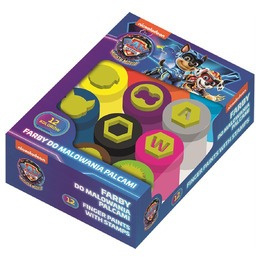 Farby do malowania palcami Psi Patrol 12 kolorów 15 ml