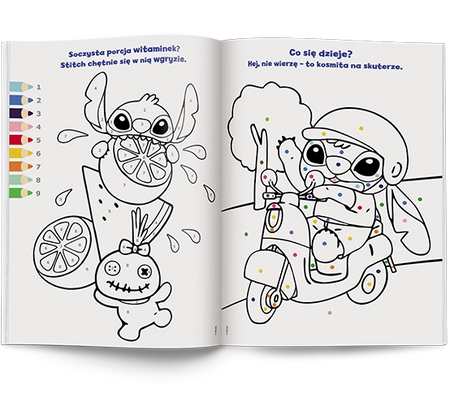 Disney Stitch Kolorowanka według kod KKO-9106