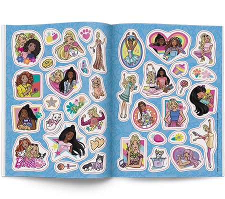 Barbie 100 brokatowych naklejek NB-1101