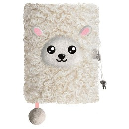 Pamiętnik A5 Włochacz z kłódką 3D My Little Friend Sheep 96 k.